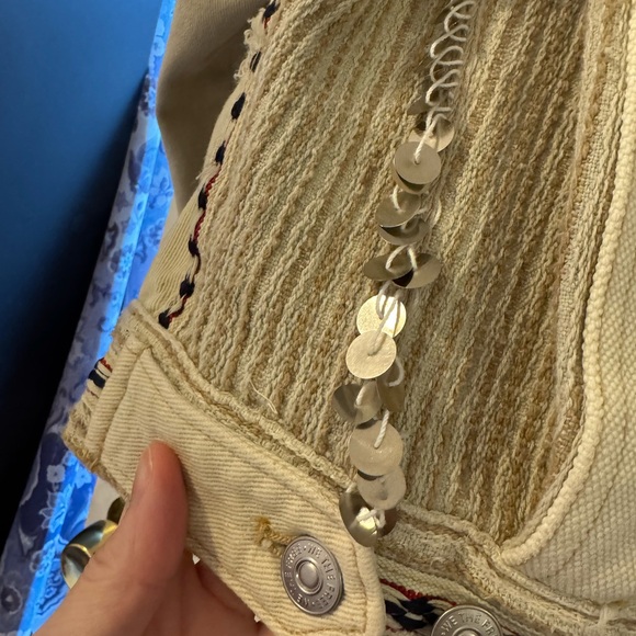 Free People Winter Cactus Denim Jacket - Picture 6 of 12